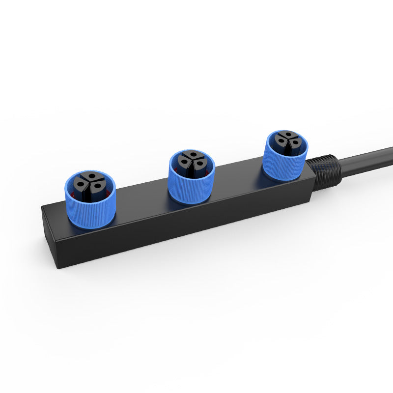 M15 Waterproof Butt Plug Connector with Rubber Core