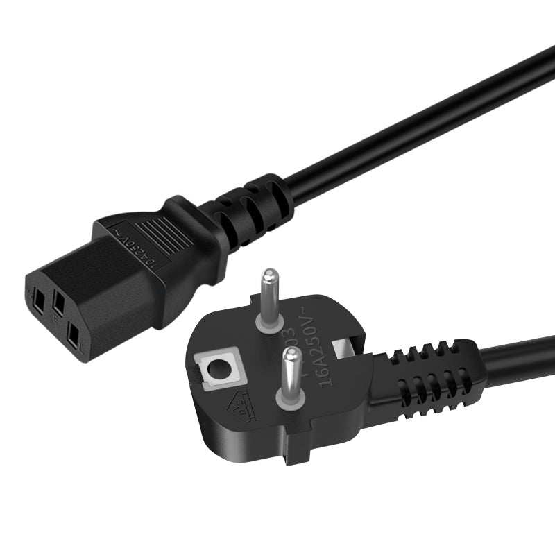European Standard Pintail Power Cord, Durable EU Plug Extension