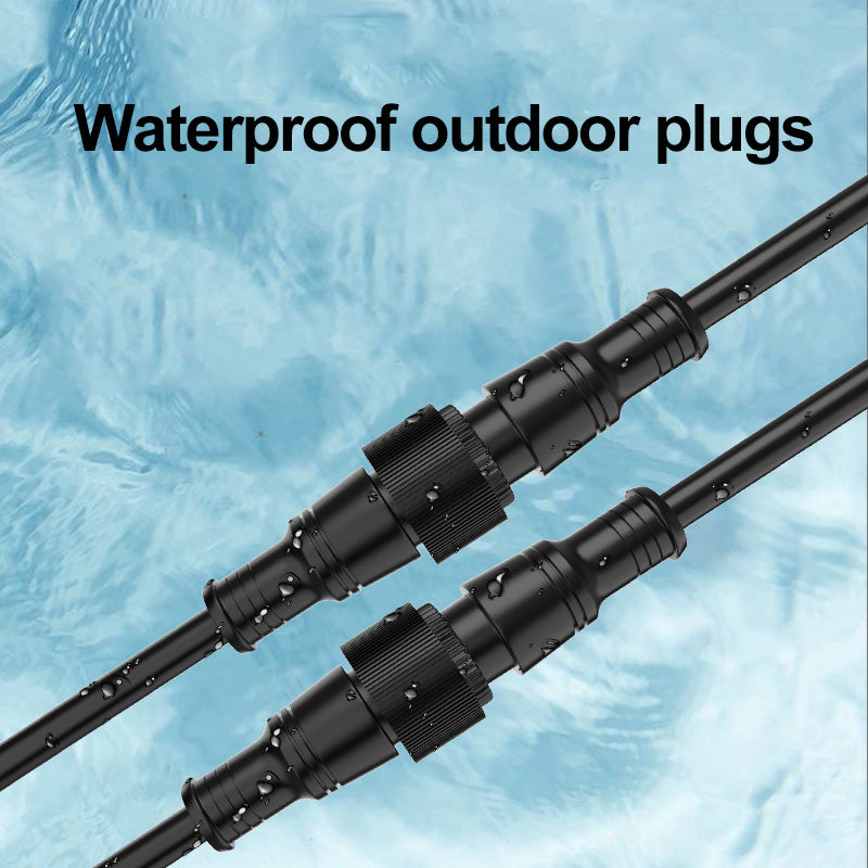Metal Head Outdoor Waterproof Connector, Heavy-Duty Weatherproof