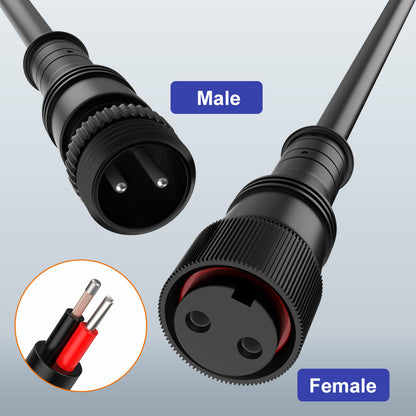 Metal Head Outdoor Waterproof Connector, Heavy-Duty Weatherproof