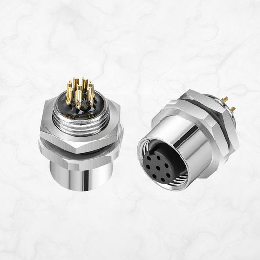 M12 Waterproof Aviation Plug Connector Cable Adapter
