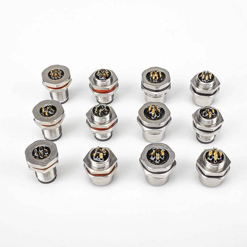 M12 Waterproof Aviation Plug Connector Cable Adapter
