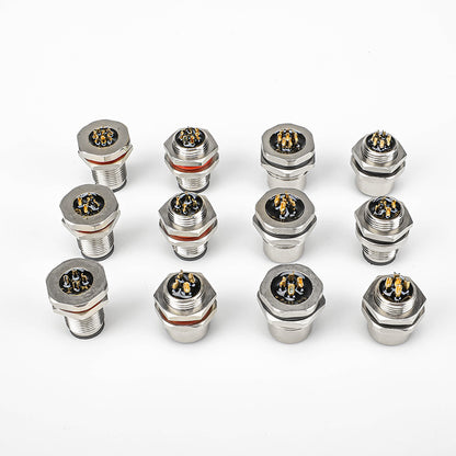 M12 Waterproof Aviation Plug Connector Cable Adapter